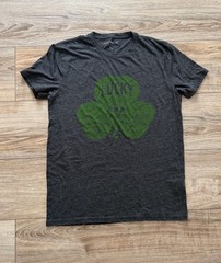 Lucky Brand Men’s Heather Charcoal Shamrocket Graphic T-Shirt