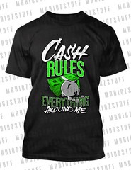 Cash Rules Everything Tee Shirt Complements J’s Tatum 3 Welcome To The Garden