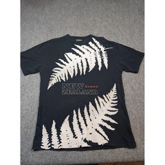 New Zealand Kiwi Fern Shirt Mens XL Black Lords Cricket Graphic Tee