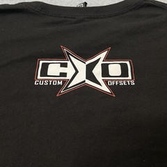 Custom Offsets Logo T-Shirt Black Size 2XL Wheels Trucks Automotive