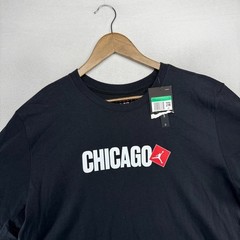 Jordan Shirt Men’s XL Black Air Chicago Spellout Graphic Jumpman Logo Crew NEW