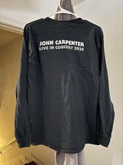 John Carpenter Live Tour T Shirt Sz L Men’s 2025 Official Halloween Long Sleeve