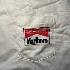 Vtg 90s Marlboro Adventure Team Truck Pocket Tee Original Box Cigarette Promo