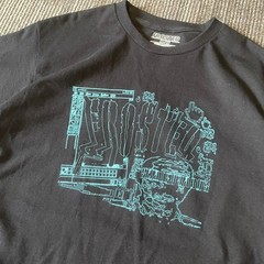 FROSTED black t-shirt with cool graphic designs