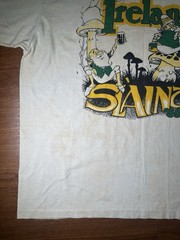 Vintage 80s Ireland Slainte Leprechaun Mushroom T Shirt Mens M Distressed 15
