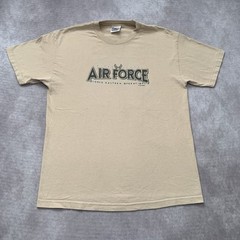 Vintage 7.62 Design Air Force Shirt Size L Eagle Pilot Military Cartoon USA
