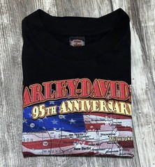 Vintage Harley Davidson Shirt 1998 Milwaukee 95th Anniversary Men XL Made In USA