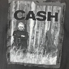 Vintage Johnny Cash Unchained Album 1996 Promo T-Shirt Large Winterland Tag 1996