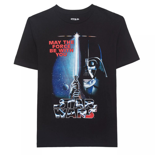 Star Wars Darth Vader Saber “May the Force Be With You” T-Shirt – Size XL – NEW