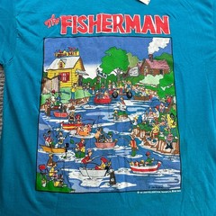 Vintage Rare SS John Holladay “Fisherman” Graphic Tshirt XL NWT 1991