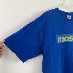 Mossimo Blue Yellow Limited Edition Graphic Short Sleeve Tee T-Shirt Large