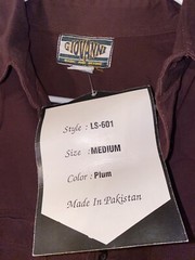Vintage NWT Giovanni Basic And Beyond Men’s Medium Plum Button Down Shirt!