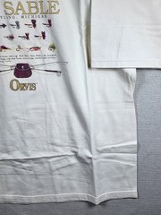 Vintage Orvis Au Sable River Brown Trout Fishing Tshirt Made In USA XXL Rare 26A