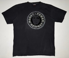Vintage Scarface Money Power Respect Flocked Distress Single Stitch T-Shirt XXL