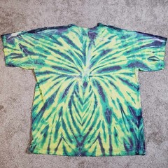 Vintage Tie Dyed T Shirt Hand Dyed Made In Canada XL RARE One Of A Kind