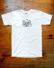 American 250 Union Made in the USA 100% Cotton Hand-Stenciled Eagle T-Shirt Vtg