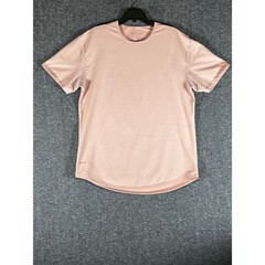 BYLT Basics Drop Cut Lux T-Shirt Mens XL Clay Pink Curved Hem Short Sleeve Tee