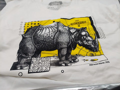 “Rhinocerys” By Albrecht Durer a Loot Crate Artist Series 2XL Uni White T-Shirt