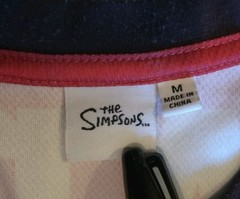 Bart Simpson Pullover Medium S/S #89 Jersey LOGO “Don’t have a cow Man” 20th