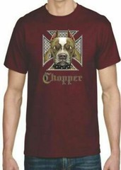 Adult DryBlend® T-Shirt – ( CHOPPER – BIKER / CHOPPER / PIT BULL)