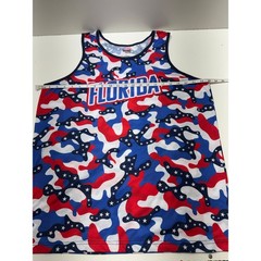 Home Free Florida Men’s Fourth Of July Tank Top Patriotic Sz L Red White & Blue