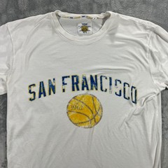 SAN FRANCISCO WARRIORS Vintage HWC T-Shirt Mens XL White 1962 Bamboo