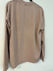 UNIQLO Airism Long Sleeve Crew T-Shirt Dusty Pink Lightweight Stretch Men’s M