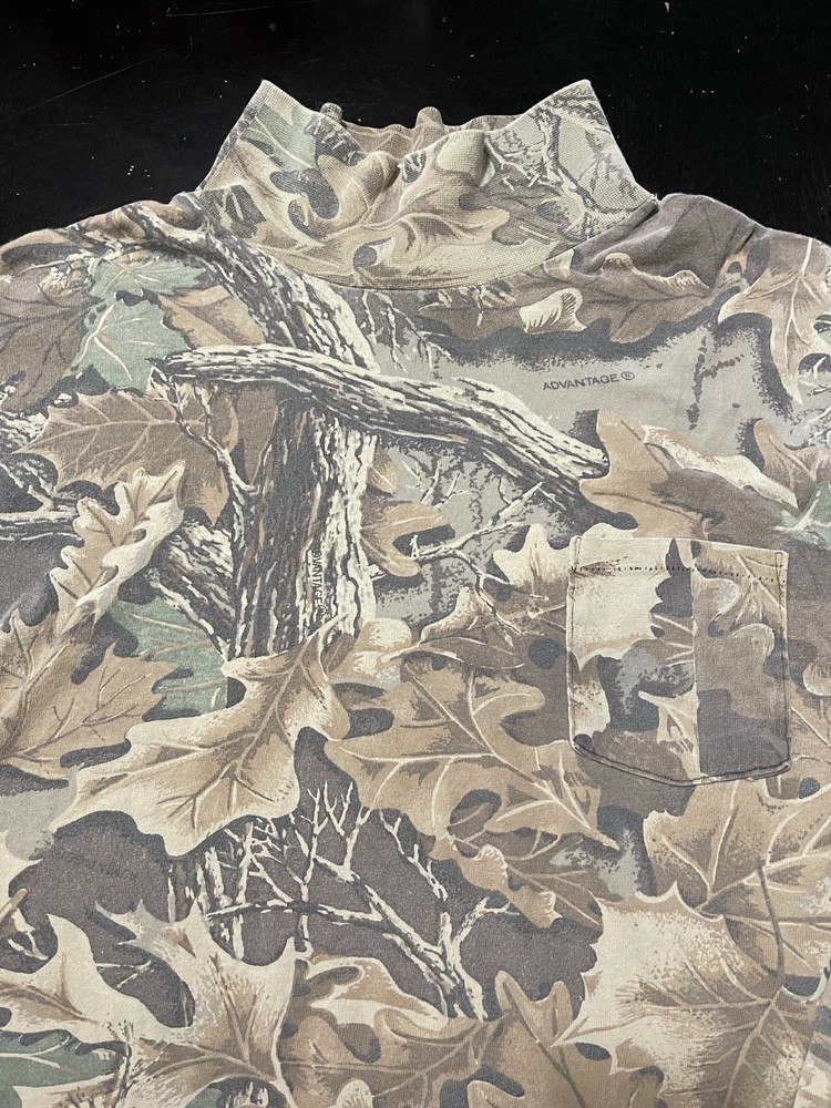 Vintage Ace Sportswear Camo Long Sleeve Shirt, No Size, Fits: XXL – Made in USA