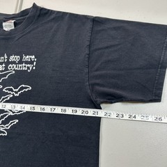 Vintage 90s Fear and Loathing Bat Country Graphic T Shirt Size Large Movie Promo