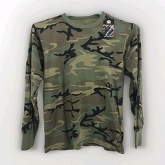 ROTHCO CAMO CAMOUFLAGE LONG SLEEVE TACTICAL TEE T SHIRT Mens Green Size S NWT