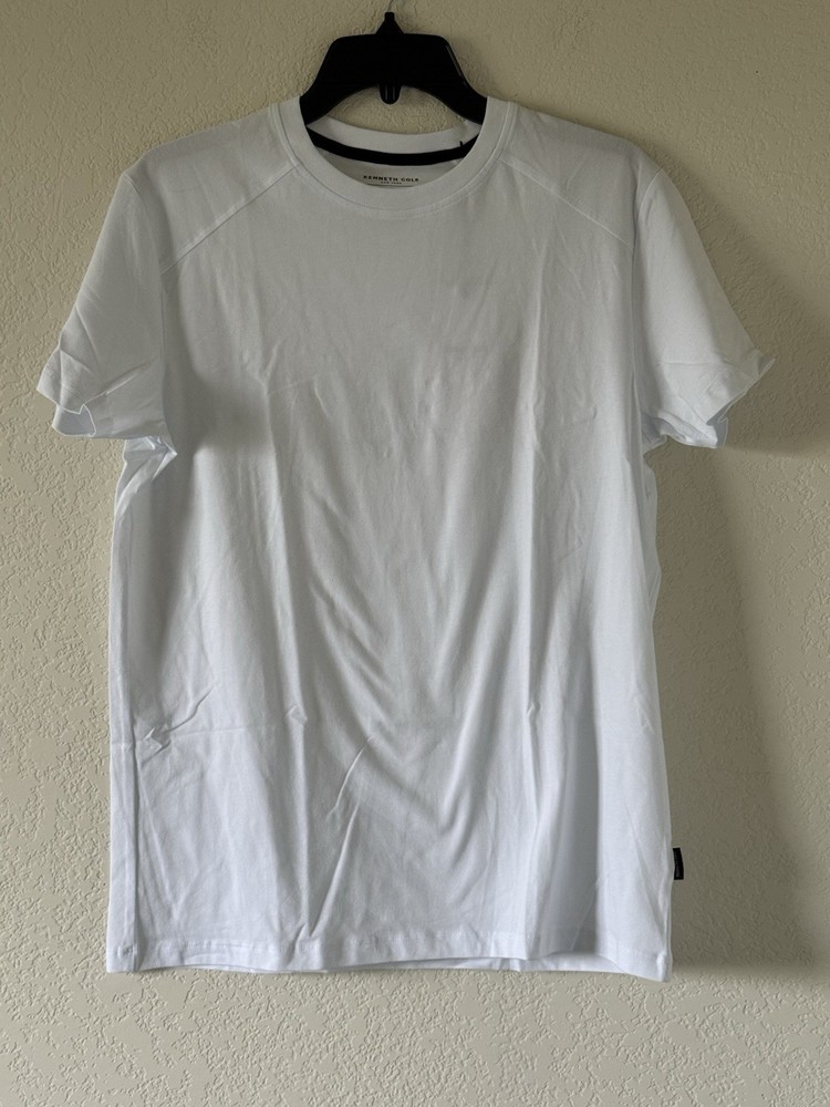 Kenneth Cole Small Mobility Knit T-Shirt White Super Soft $49