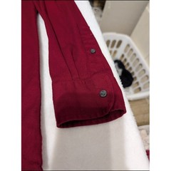 Wrangler Men’s Long Sleeve Shirt Burgundy/Red Western Rodeo Cowboy