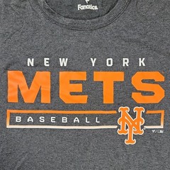 New York Mets T-Shirt Men’s 3XL Charcoal Gray Durable Goods Synthetic Heathered