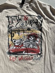 Men’s Dead & Co T-Shirt Beige 2024 Sphere XL Las Vegas Hippie Ralph Steadman Art
