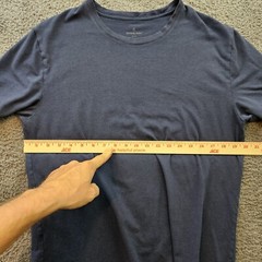 Tommy John T Shirt Cotton Stretch Comfort Tee Men Medium Navy blue