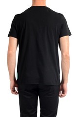 Just Cavalli Men’s Black Graphic Print Crewneck T-Shirt US 2XL IT 56