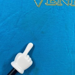 Vintage 90s The Venetian Las Vegas T Shirt Mens L Blue Made in USA Single Stitch