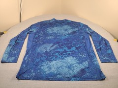 Realtree Fishing Shirt Mens 2XL Blue Aquatic Water All Over Print Sun Protection