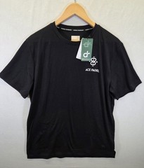 Universal Performance Ace Padel Print T-Shirt Small Black Graphic Sportswear Tee