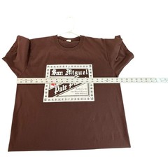 San Miguel Pale Pilsen Beer Graphic T-Shirt Mens Large Brown White Philippines