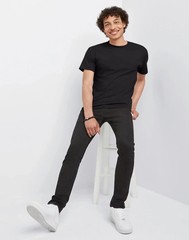 Hanes Men Crew neck T-Shirt 4-Pack ComfortSoft 100% Cotton Heavyweight Tee Plain