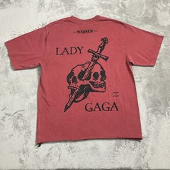 NWT Lady Gaga Shirt Mens Large Red Graphic Print Mayhem Ball Tour Merch Official