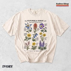 Colorado Wildflowers Vintage Flower Nature Comfort Tee