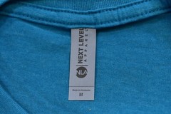 Next Level Apparel Blank Plain Turquoise Blue Short Sleeve T-Shirts Medium 10 Pc