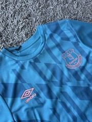 Not Applicable Umbro Everton Football Jersey Tee | Teal Blue | Size Small