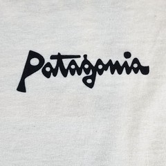 Patagonia Shirt Mens Small Undyed Natural Aquatic Action Little Fish Organic Tee