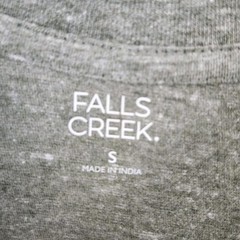Falls Creek Men’s Size S Heather Olive Green Long Sleeve Cotton Tee NEW