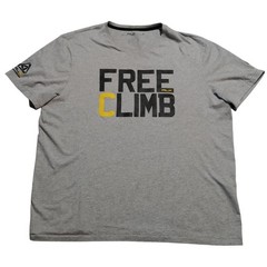 Ralph Lauren RLX Shirt Mens 2XL Gray Free Climb Graphic Tee Outdoor Crewneck