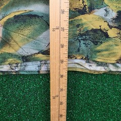 Vintage Keneville Shirt Mens Large Earth Tone Abstract 100% Rayon Pocket Tee