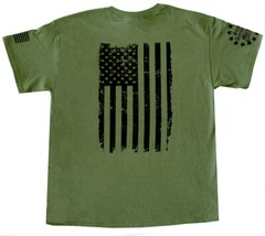 Distressed American Flag T-Shirt Gun Rights Freedom Patriotic USA 2nd Amendment